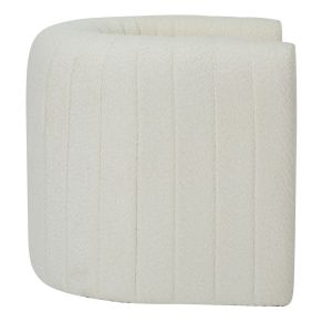 Armchair Riker, boucle, white color, metal frame 92x74x69cm Hm9682,04