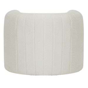 Armchair Riker, boucle, white color, metal frame 92x74x69cm Hm9682,04