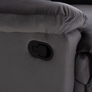Фотьойл с ръчно регулиране на облегалката Braylen Hm3298.01 сиво кадифе 85x90x95всм.