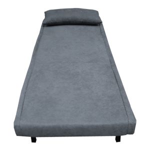 Armchair-bed Josuane I with fabric in anthracite, 78x80x81 cm