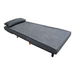 Armchair-bed Josuane I with fabric in anthracite, 78x80x81 cm