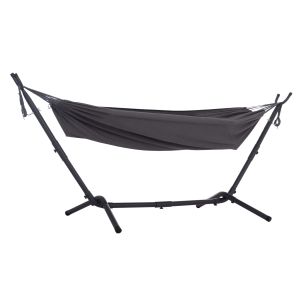 Hammock Crave Hm6304.01 anthracite metal frame - dark gray fabric 265x93x105cm.
