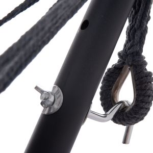 Hammock Crave Hm6304.01 anthracite metal frame - dark gray fabric 265x93x105cm.
