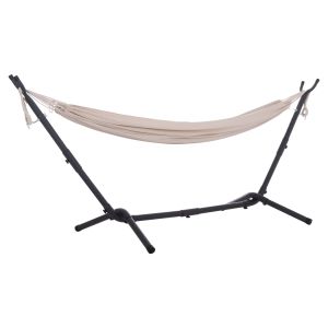 Hammock Crave Hm6304.02 anthracite metal frame - beige fabric 265x93x105cm.