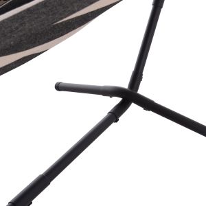 Hammock Crave Hm6304.03 anthracite metal frame - blue fabric with white stripes 265x93x105cm.