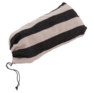 Hammock Crave Hm6304.03 anthracite metal frame - blue fabric with white stripes 265x93x105cm.