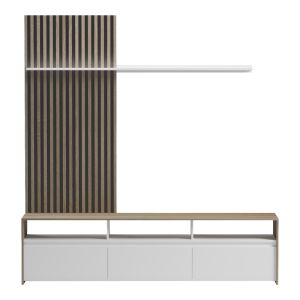 Delfina living room set in sonoma and white 190x40x199.5cm