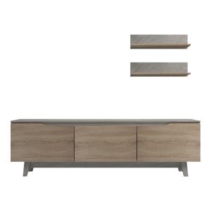 Kasia living room set in beige marble-senoma color 180x35x48.5 cm