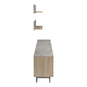Kasia living room set in beige marble-senoma color 180x35x48.5 cm