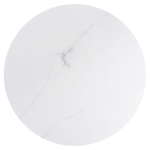 Холна маса Acrylon, бял мрамор Hpl, акрилни крака D40x41hcm Hm9779,01