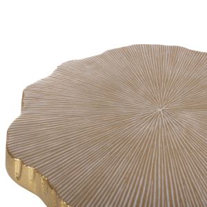 Холна маса Angul Hm4264 метална цвят бял/златен 48x40x35hcm