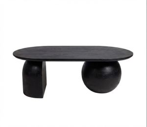Холна маса Black Bold Kane тонирано към черно масивно мангово дърво 110x66x45см