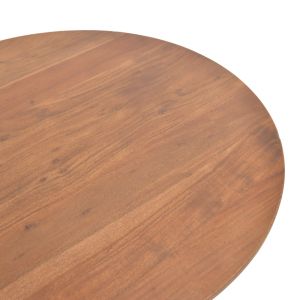 Coffee table Bold Canicule Ii solid acacia wood in walnut color 80x40 cm