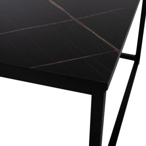 Coffee table Braylen Hm8942,13 melamine top with marble effect 75x75x43hcm