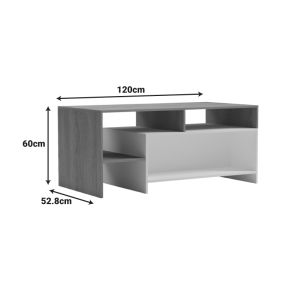 ХОЛНА МАСА CONSA SONOMA - БЯЛА 120X60X52.8СМ