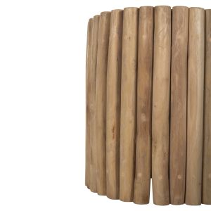 Холна маса Cooter Hm9865 от тикови клонки в натурален цвят D39x40,5hcm