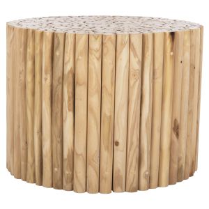 Холна маса Cooter Naturally Hm9864 от тикови клонки в натурален цвят D60,5x46hcm