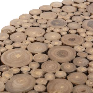 Холна маса Cooter Naturally Hm9864 от тикови клонки в натурален цвят D60,5x46hcm