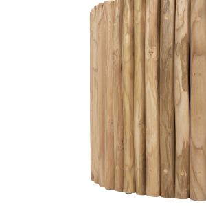 Холна маса Cooter Naturally Hm9864 от тикови клонки в натурален цвят D60,5x46hcm