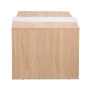 Cozeto coffee table in natural white color 100x53x41.5 cm