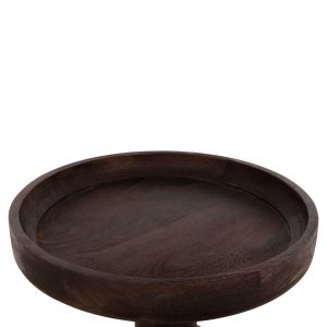 Холна маса Cramm Hm9700 масивно мангово дърво в тъмно кафяв цвят D45x47hcm
