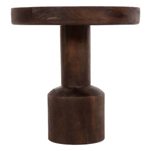 Холна маса Cramm Hm9700 масивно мангово дърво в тъмно кафяв цвят D45x47hcm