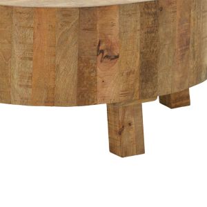 Холна маса Darian масивно мангово дърво цвят орех D90x45cm