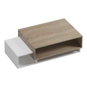 Coffee table Dekost in sonoma-white color 105x50x32cm