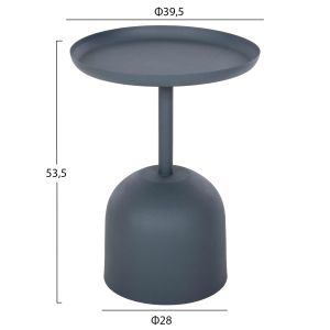 Холна маса Delbel Hm4261,05 метална в син цвят D39,5x53,5hcm