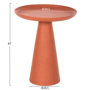 Холна маса Delcon Hm4247,06 метална в оранжев цвят D39,5x47hcm