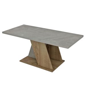 Холна маса Dile Hm9528,02 от меламин със сива каменна текстура 110x55x47hcm