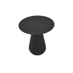 Donda coffee table made of Mdf in black color, dimensions 60x40 cm