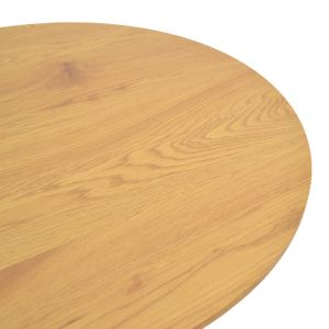 Dovel coffee table made of Mdf in sonoma-black color, dimensions 70x40 cm