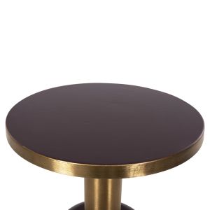 Холна маса Erode Hm4242,06 метална емайл лак и златен D50,5x52,5hcm
