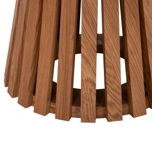 Coffee table Fb918024 Mdf in light natural wood color Φ80x40.5hcm.