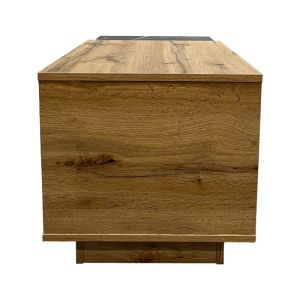 Coffee table Fetix in black marble-sonoma shade 90x45x45cm
