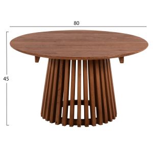 Холна маса Frantz масивно дърво минди Hm9387,11 в натурален цвят D80x45hcm