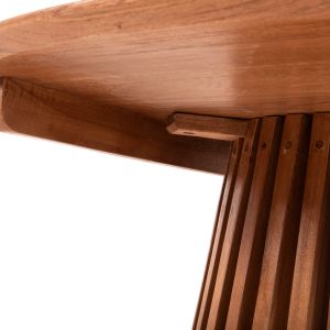 Холна маса Frantz масивно дърво минди Hm9523,11 в натурален цвят D100x45hcm