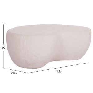 Холна маса Gerson Santorini Hm18151.02l фиброцимент в бяло --122x78,5x40всм.