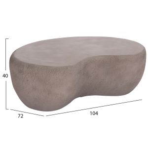Холна маса Gerson Santorini Hm18151.03s фиброцимент в сиво --104x72x40всм.