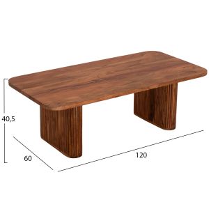 Холна маса Groot Hm9686 акация масив в натурален цвят 120x60x40hcm