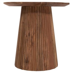 Холна маса Groot Hm9698 от акация масив в натурален цвят D45x44hcm