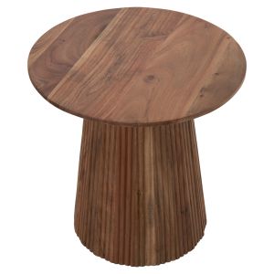 Холна маса Groot Hm9698 от акация масив в натурален цвят D45x44hcm