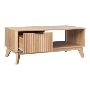 Coffee table Hamea made of Mdf in natural color 110x55.2x45cm