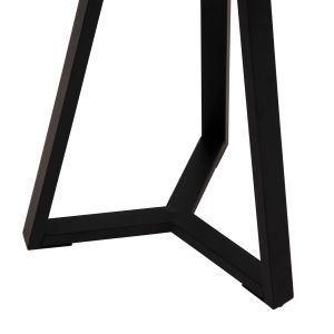 Холна маса Hm9587,04 Mdf с плот цвят орех с метална база D45x55hcm