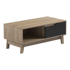 Judas coffee table in black marble - Sonoma lampshade 90x45x38.5 cm