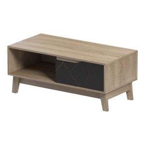 Judas coffee table in black marble - Sonoma lampshade 90x45x38.5 cm