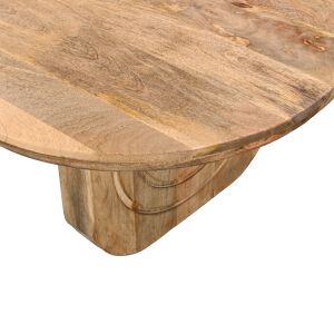 Холна маса Kane масивно дърво акация в естествен цвят 110x72x38см