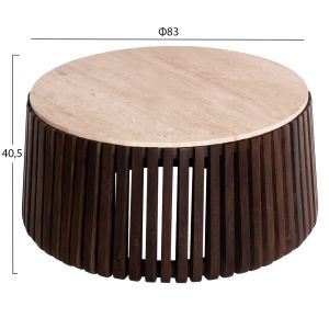 Холна маса Krest Hm9711 от акация масив D90x40hcm