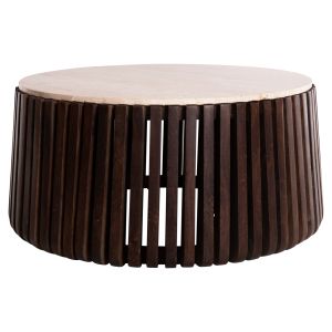 Холна маса Krest Hm9711 от акация масив D90x40hcm